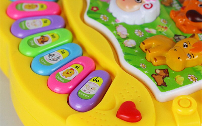 Baby Kids Musical Piano Toys Learning Animal Farm Developmental