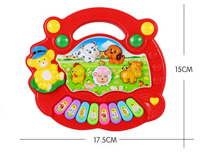 Baby Kids Musical Piano Toys Learning Animal Farm Developmental