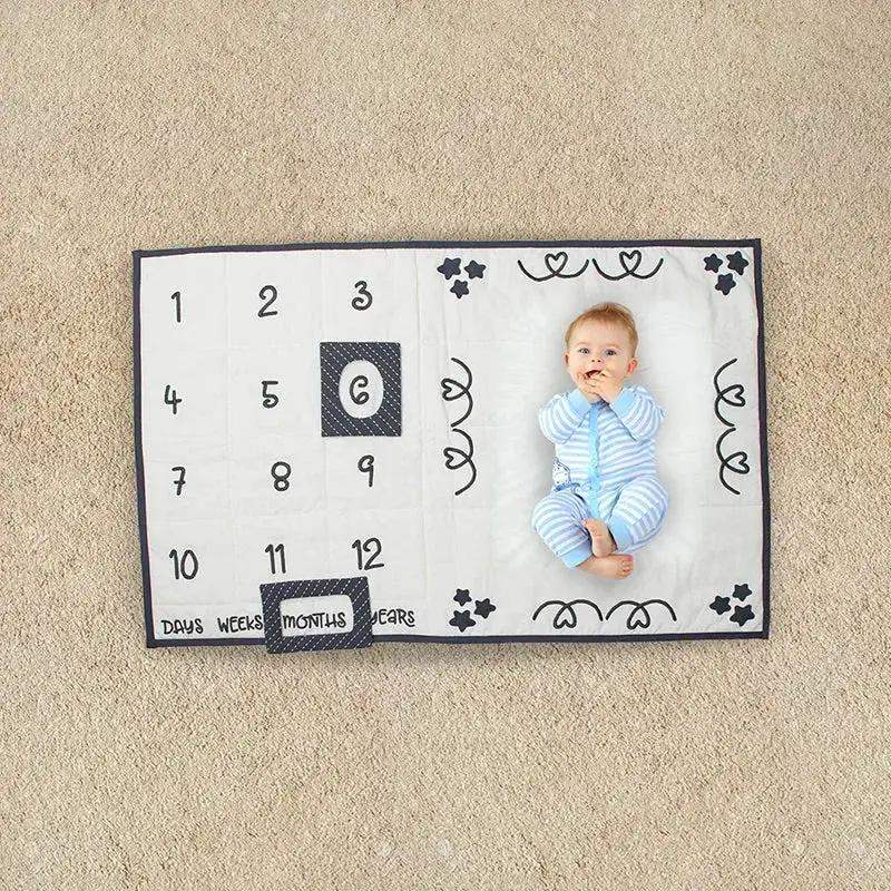 Baby Milestone Mat With Organic Cotton Cushioned Comfort - ToylandEU
