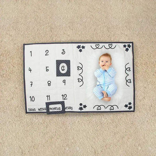  Baby Milestone Mat Organic Cotton Cushioned Comfort -  ToylandEU™