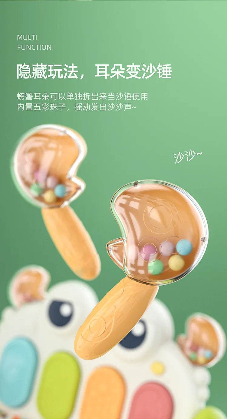 Baby Music Rack Play Mat Puzzle Carpet with Piano Keyboard Infant Playmat Gym Crawling Activity Rug Toys for 0-12 Months Gifts - ToylandEU