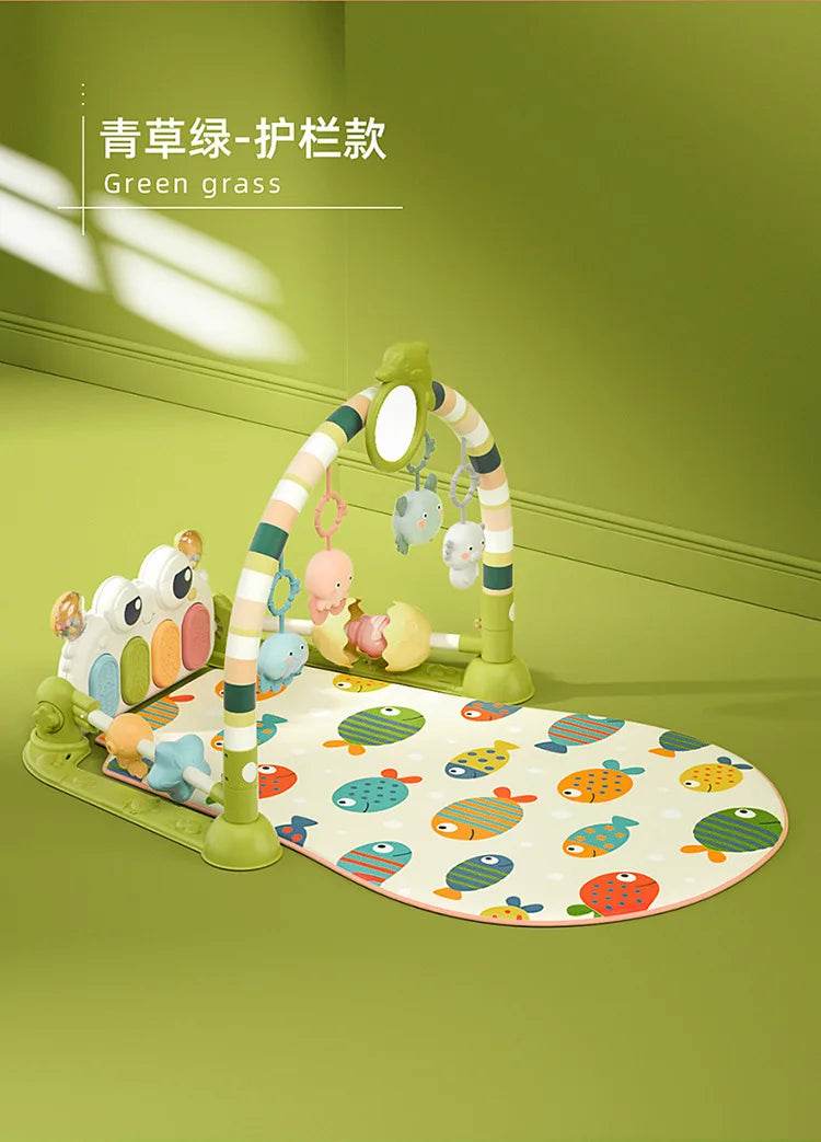 Baby Music Rack Play Mat Puzzle Carpet with Piano Keyboard Infant Playmat Gym Crawling Activity Rug Toys for 0-12 Months Gifts - ToylandEU