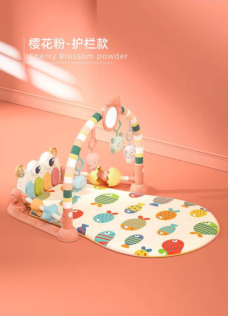 Baby Music Rack Play Mat Puzzle Carpet with Piano Keyboard Infant Playmat Gym Crawling Activity Rug Toys for 0-12 Months Gifts - ToylandEU