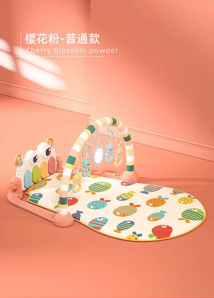 Baby Music Rack Play Mat Puzzle Carpet with Piano Keyboard Infant Playmat Gym Crawling Activity Rug Toys for 0-12 Months Gifts - ToylandEU