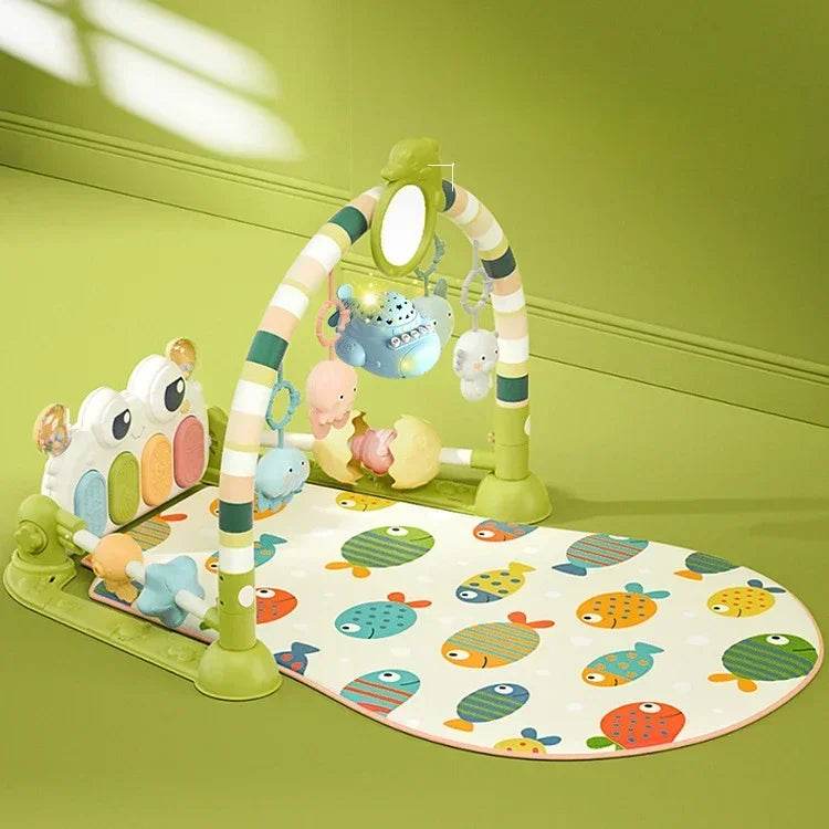 Baby Music Rack Play Mat Puzzle Carpet with Piano Keyboard Infant Playmat Gym Crawling Activity Rug Toys for 0-12 Months Gifts - ToylandEU