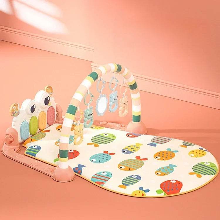 Baby Music Rack Play Mat Puzzle Carpet with Piano Keyboard Infant Playmat Gym Crawling Activity Rug Toys for 0-12 Months Gifts - ToylandEU
