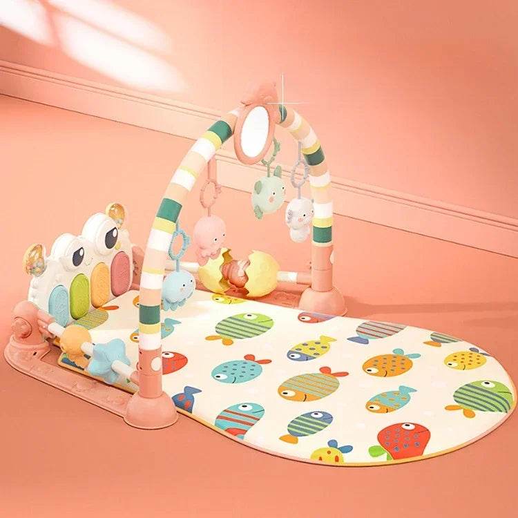 Baby Music Rack Play Mat Puzzle Carpet with Piano Keyboard Infant Playmat Gym Crawling Activity Rug Toys for 0-12 Months Gifts - ToylandEU