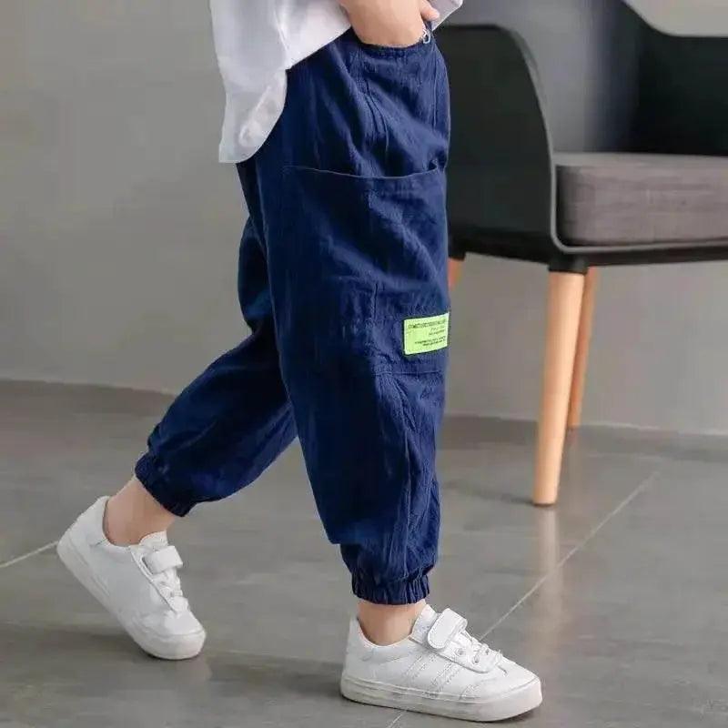  Baby Pants Boy Loose Harem Pants Cotton and Linen Style -  ToylandEU™