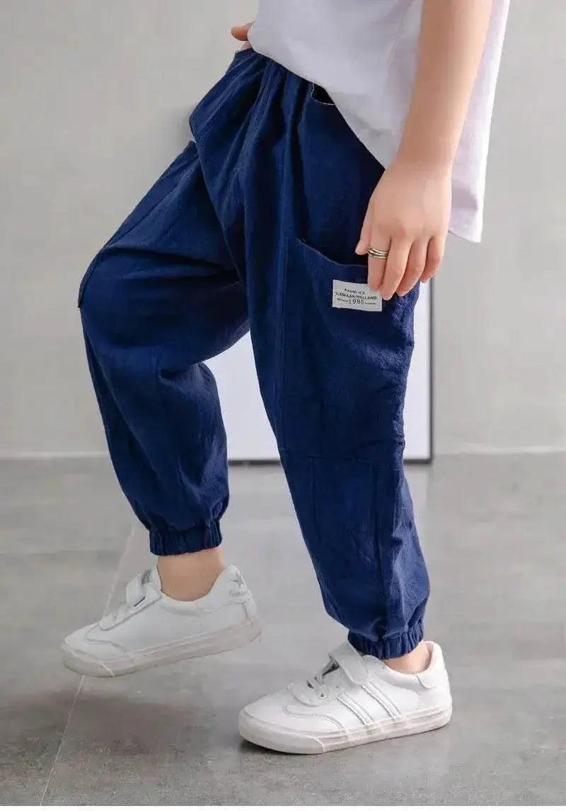  Baby Pants Boy Loose Harem Pants Cotton and Linen Style -  ToylandEU™