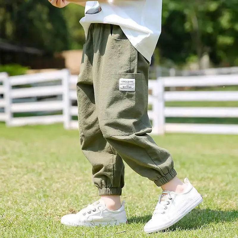  Baby Pants Boy Loose Harem Pants Cotton and Linen Style -  ToylandEU™