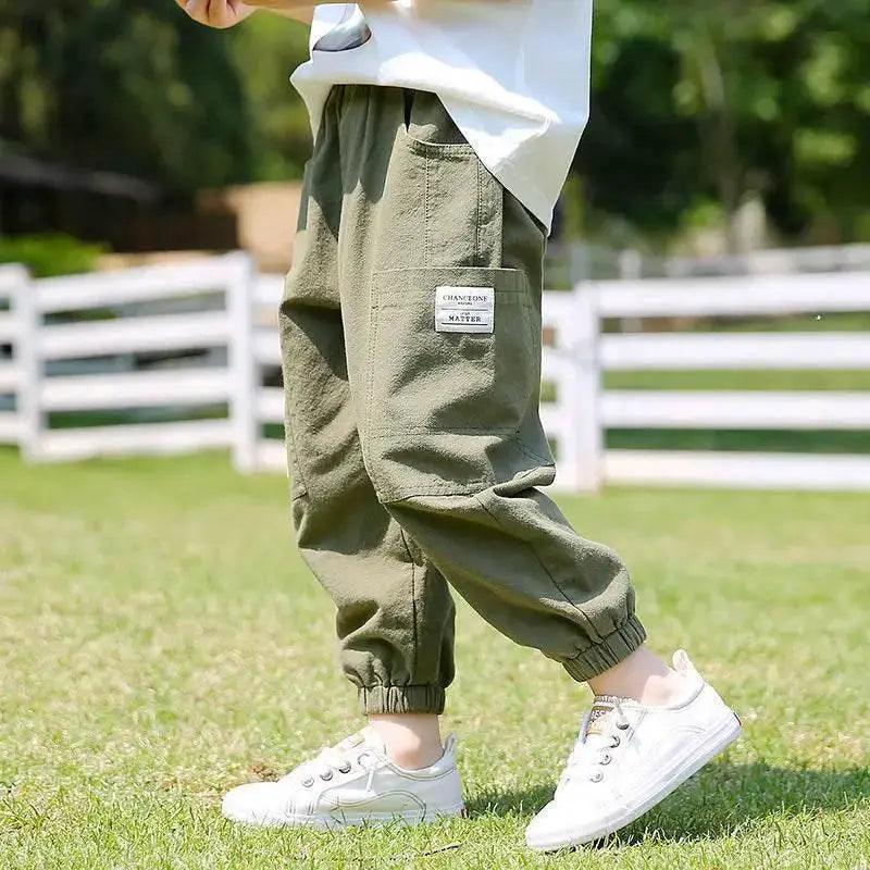  Baby Pants Boy Loose Harem Pants Cotton and Linen Style -  ToylandEU™