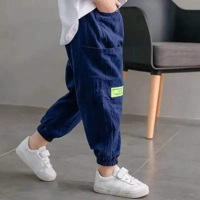 Baby Pants Boy Loose Harem Pants Cotton and Linen Style - ToylandEU