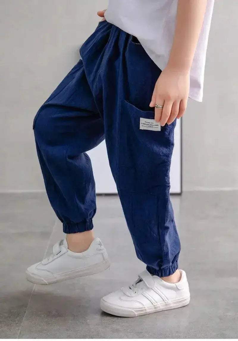 Baby Pants Boy Loose Harem Pants Cotton and Linen Style - ToylandEU