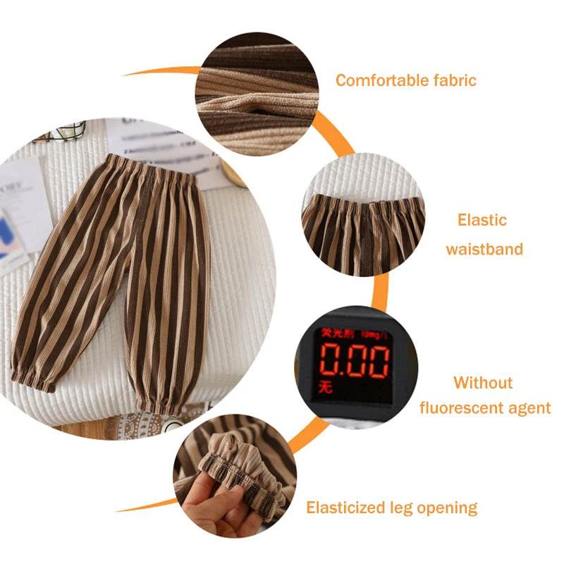 Baby Pants Boys Girls Newborn Toddlers Soft Casual Trousers - ToylandEU