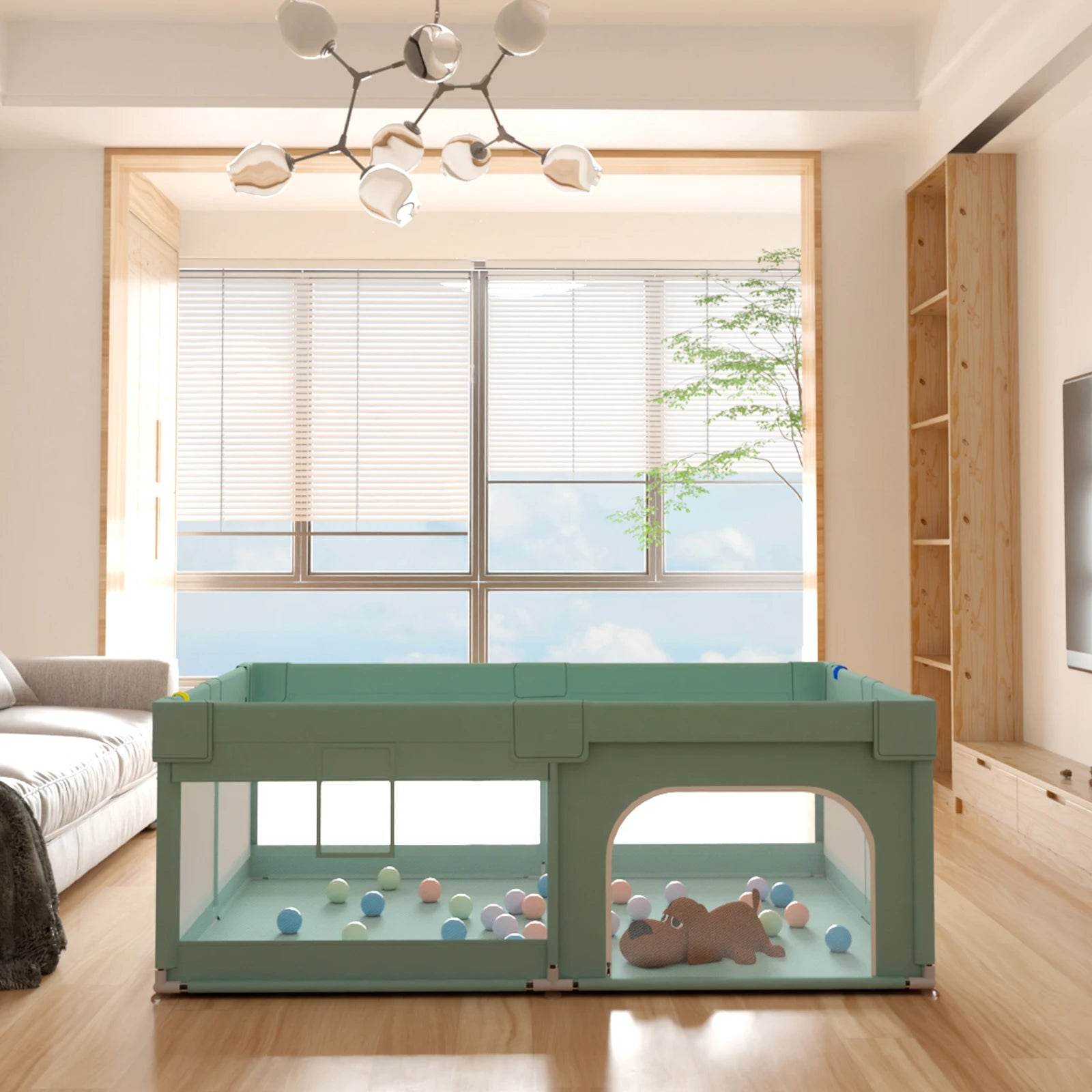 Baby Playpen For Kids and Toddlers 70X47 Breathable Mesh - ToylandEU