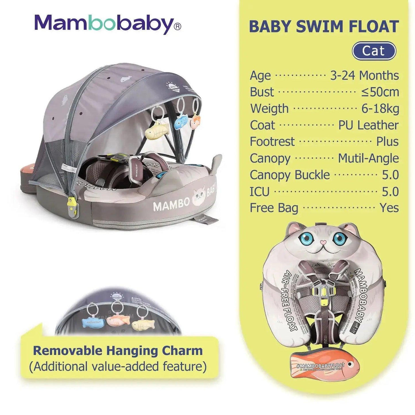  Baby Pool Float No Inflation With Removable Canopy -  ToylandEU™