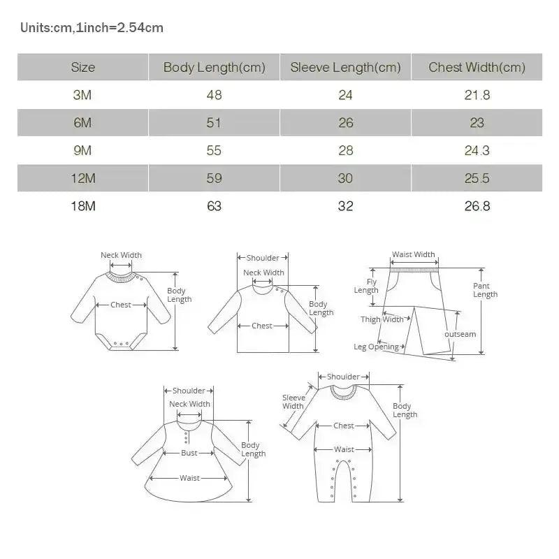  Baby Romper Breathable Cotton Unisex Gentle Long Sleeve -  ToylandEU™