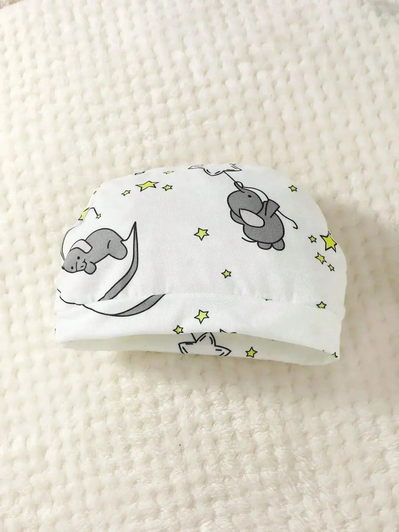  Baby Romper With Hat Two Piece Set Cartoon Elephant Cute -  ToylandEU™
