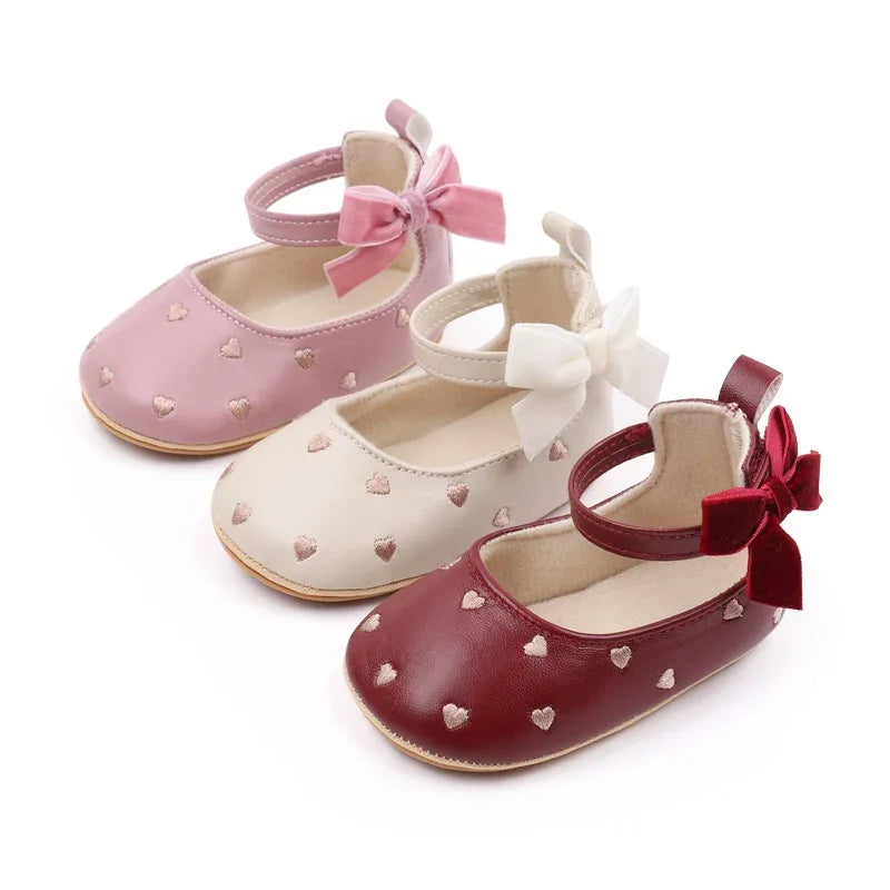 Baby Shoes Bowknot Anti Slip Prewalking Sandals Newborn Girls - ToylandEU