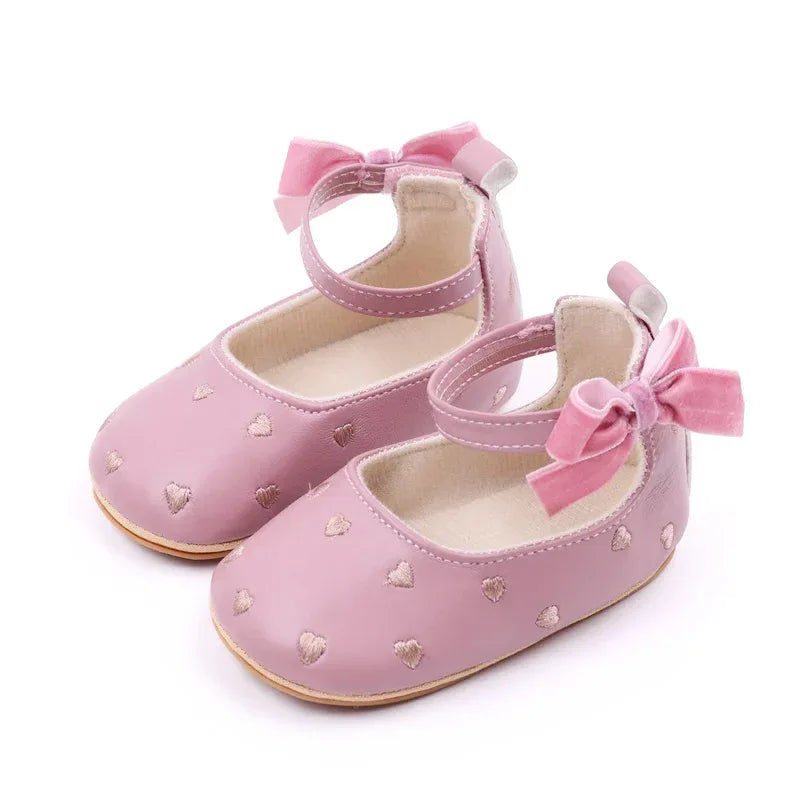 Baby Shoes Bowknot Anti Slip Prewalking Sandals Newborn Girls - ToylandEU