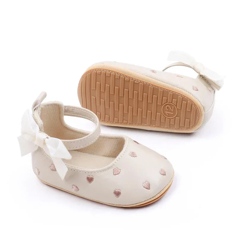 Baby Shoes Bowknot Anti Slip Prewalking Sandals Newborn Girls - ToylandEU
