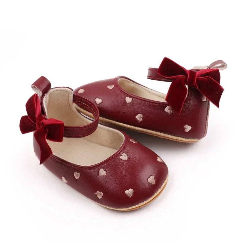 Baby Shoes Bowknot Anti Slip Prewalking Sandals Newborn Girls - ToylandEU