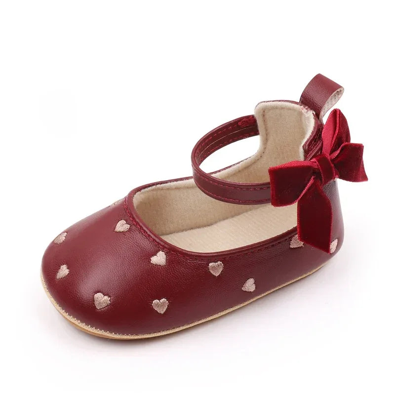 Baby Shoes Bowknot Anti Slip Prewalking Sandals Newborn Girls - ToylandEU
