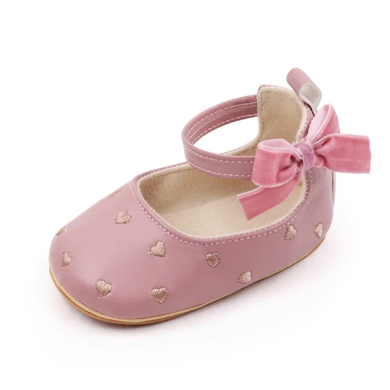 Baby Shoes Bowknot Anti Slip Prewalking Sandals Newborn Girls - ToylandEU