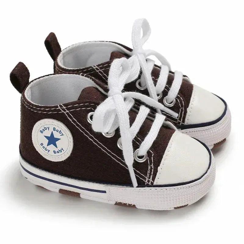  Baby Shoes First Walkers Anti Slip Star Print Girls -  ToylandEU™