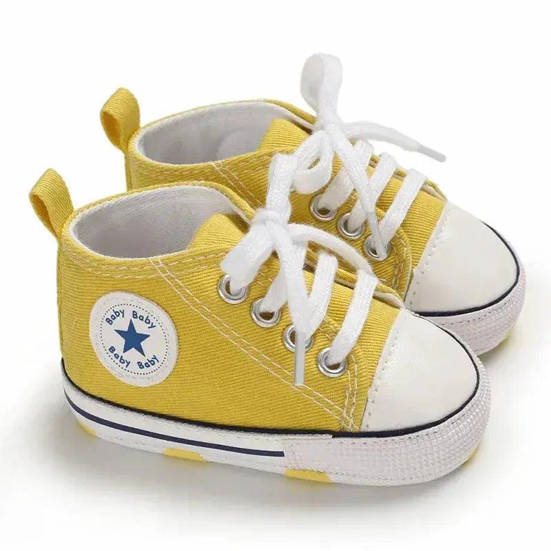  Baby Shoes First Walkers Anti Slip Star Print Girls -  ToylandEU™