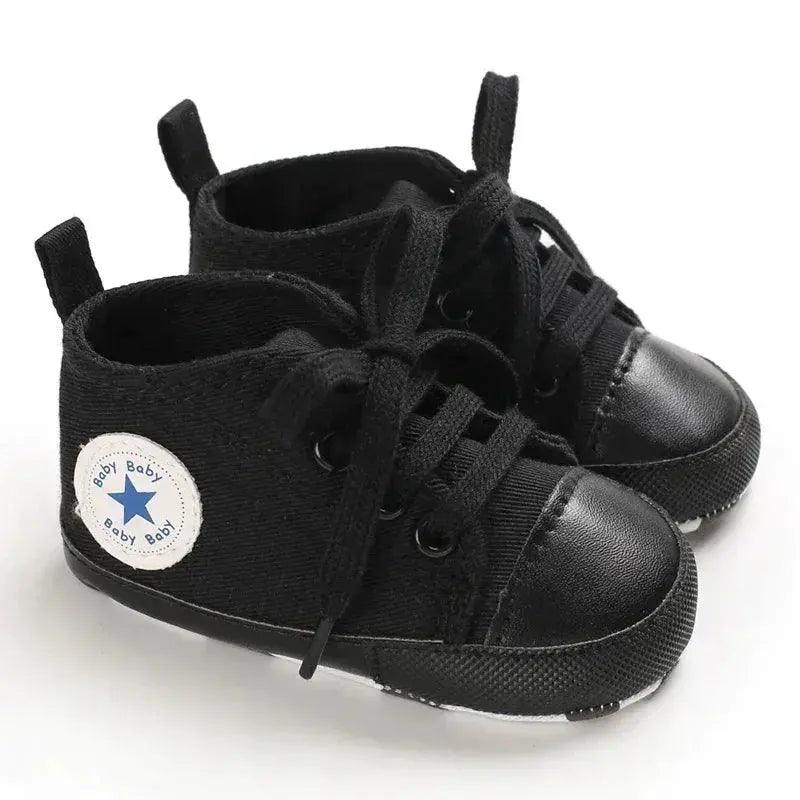  Baby Shoes First Walkers Anti Slip Star Print Girls -  ToylandEU™