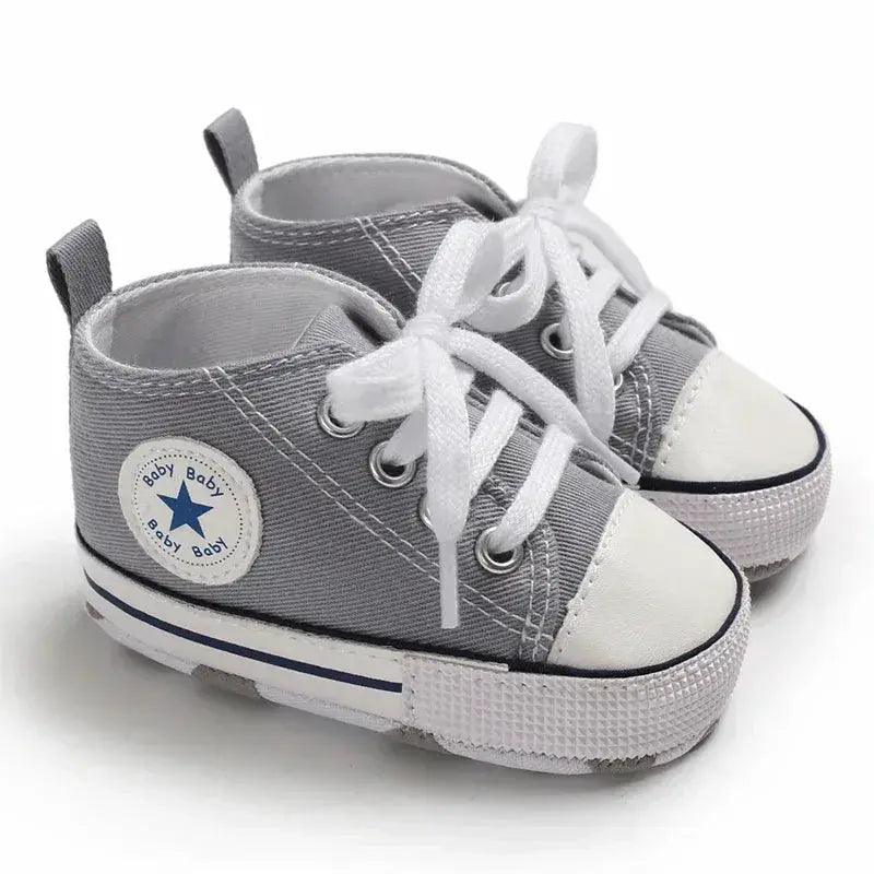  Baby Shoes First Walkers Anti Slip Star Print Girls -  ToylandEU™