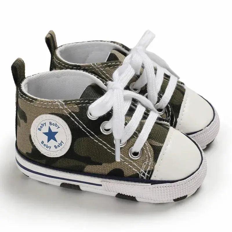  Baby Shoes First Walkers Anti Slip Star Print Girls -  ToylandEU™