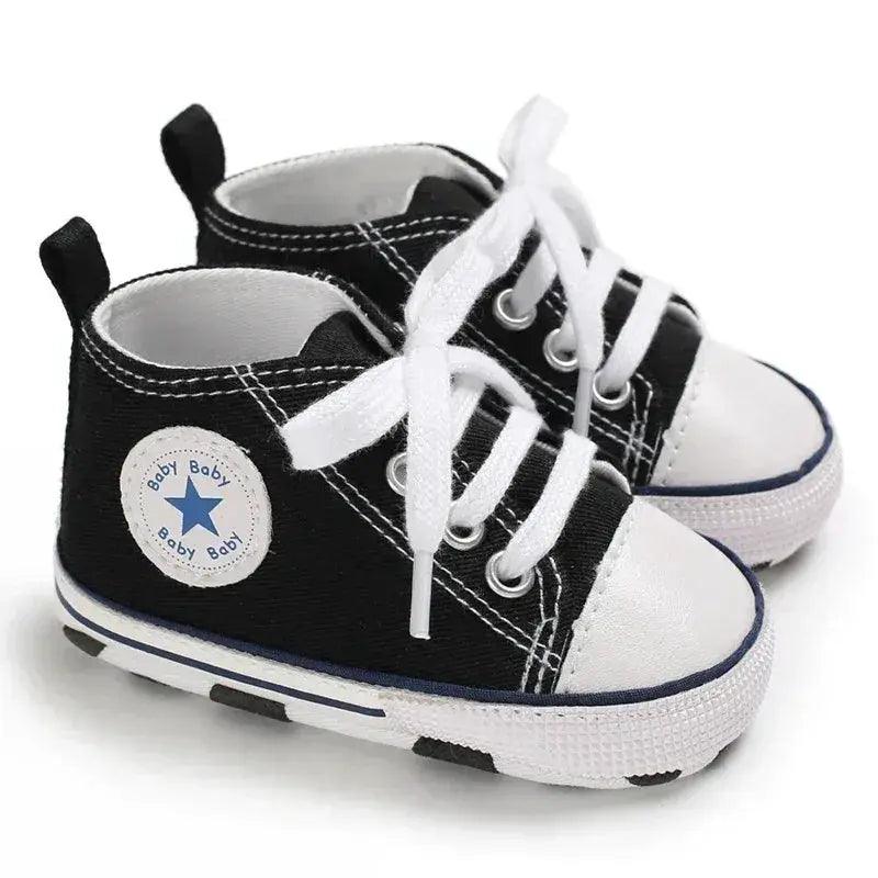  Baby Shoes First Walkers Anti Slip Star Print Girls -  ToylandEU™