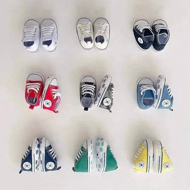  Baby Shoes First Walkers Anti Slip Star Print Girls -  ToylandEU™