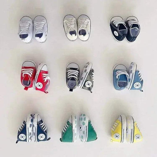  Baby Shoes First Walkers Anti Slip Star Print Girls -  ToylandEU™