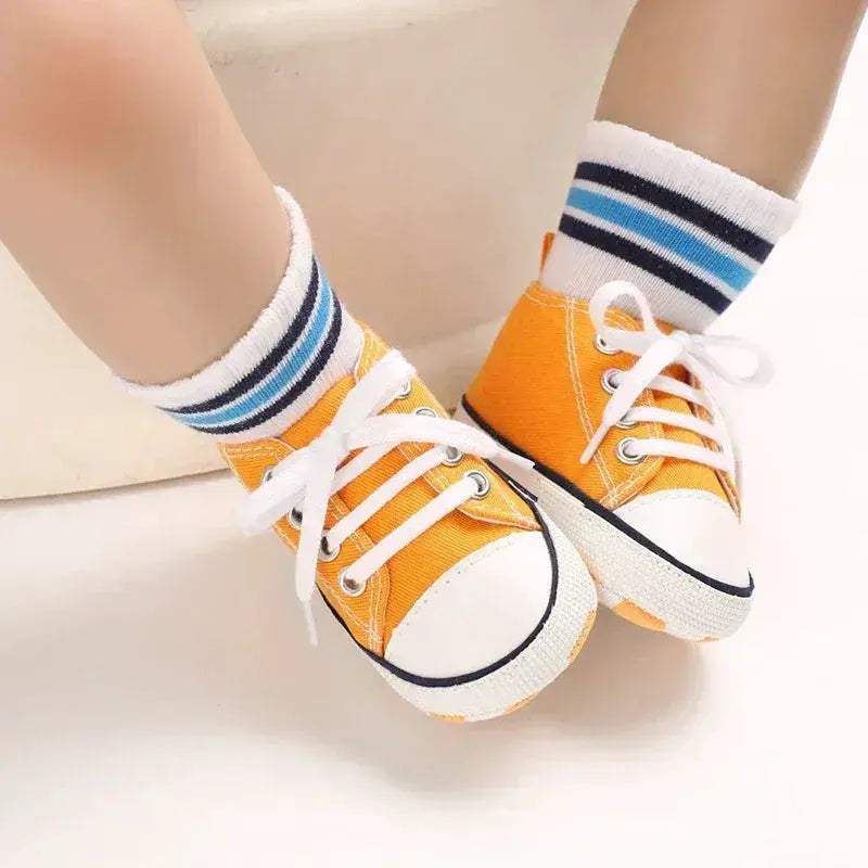  Baby Shoes First Walkers Anti Slip Star Print Girls -  ToylandEU™