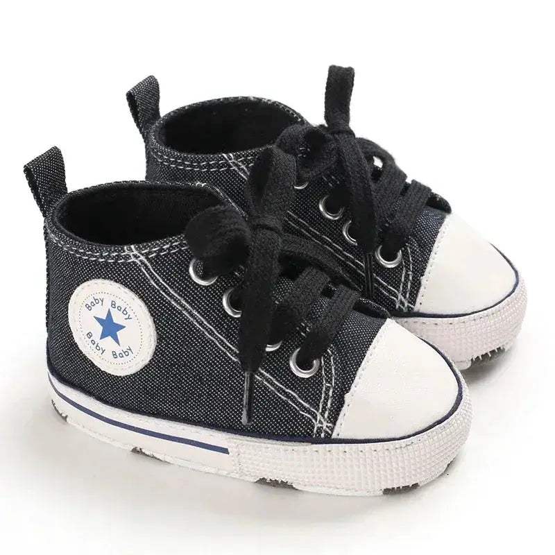  Baby Shoes First Walkers Anti Slip Star Print Girls -  ToylandEU™