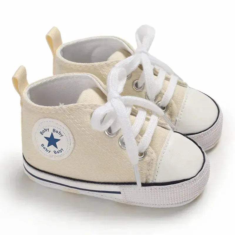  Baby Shoes First Walkers Anti Slip Star Print Girls -  ToylandEU™