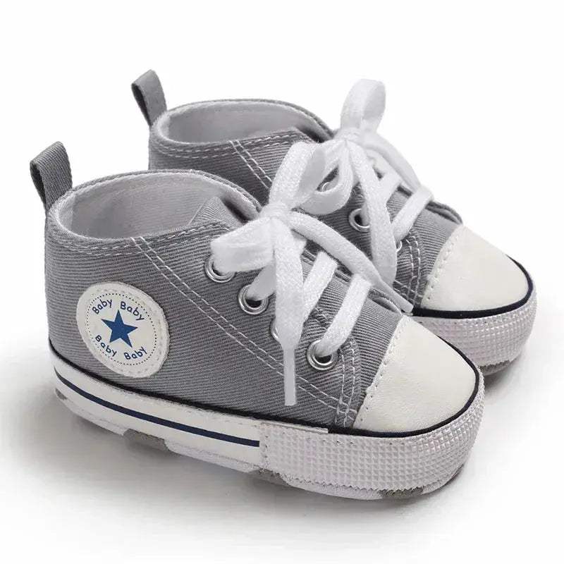  Baby Shoes First Walkers Anti Slip Star Print Girls -  ToylandEU™