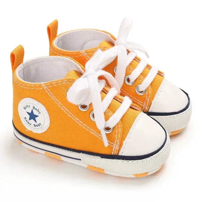  Baby Shoes First Walkers Anti Slip Star Print Girls -  ToylandEU™