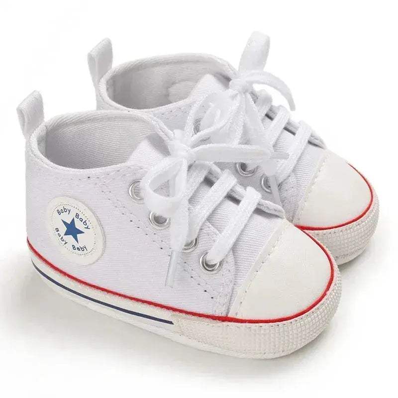  Baby Shoes First Walkers Anti Slip Star Print Girls -  ToylandEU™