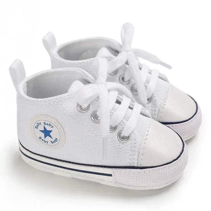  Baby Shoes First Walkers Anti Slip Star Print Girls -  ToylandEU™