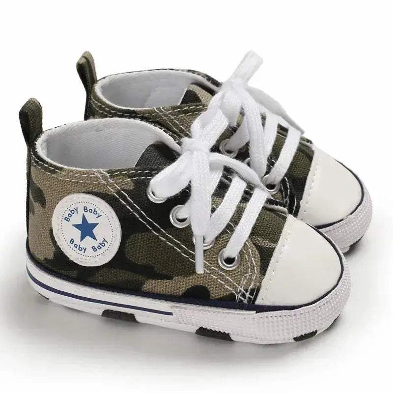 Baby Shoes First Walkers Anti Slip Star Print Girls -  ToylandEU™