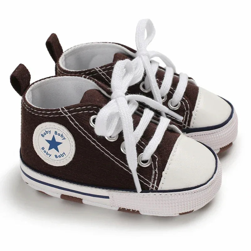 Baby Shoes First Walkers Anti Slip With Star Print - ToylandEU