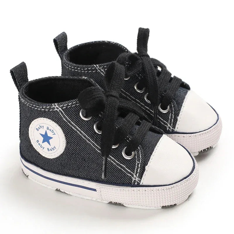 Baby Shoes First Walkers Anti Slip With Star Print - ToylandEU