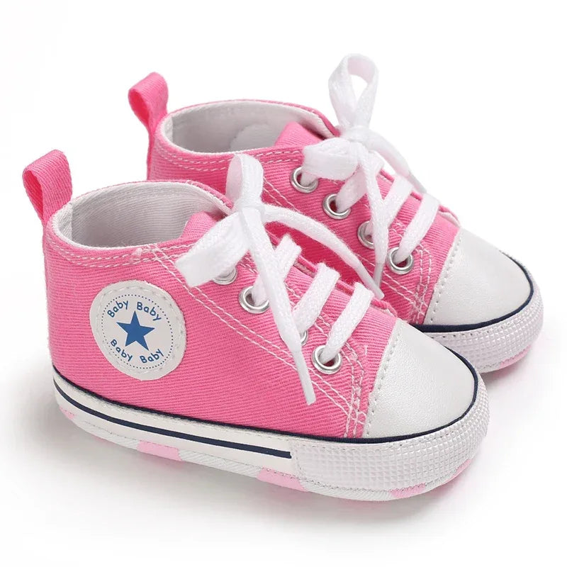 Baby Shoes First Walkers Anti Slip With Star Print - ToylandEU