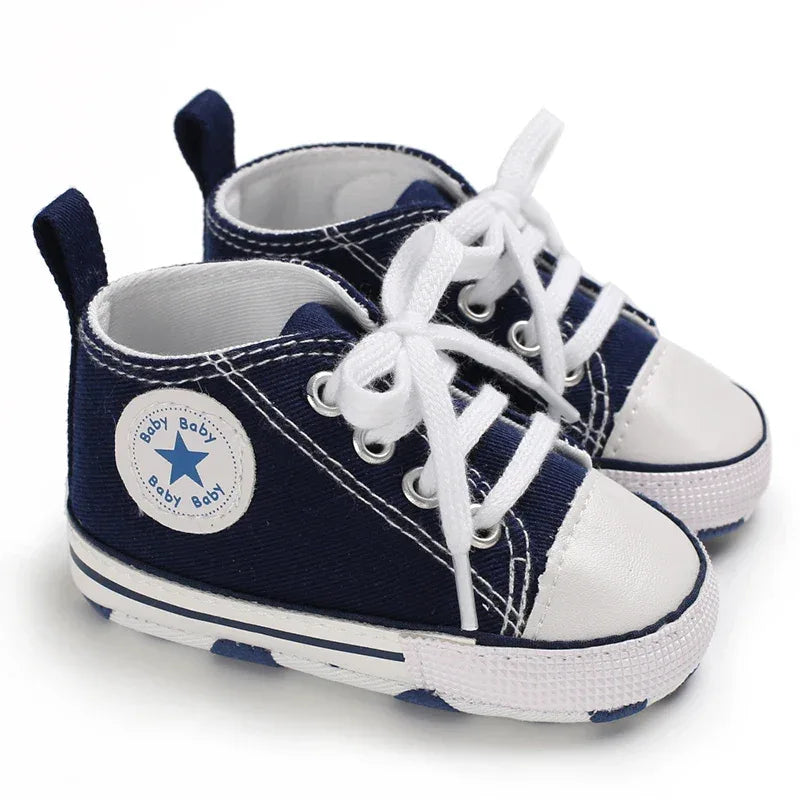 Baby Shoes First Walkers Anti Slip With Star Print - ToylandEU