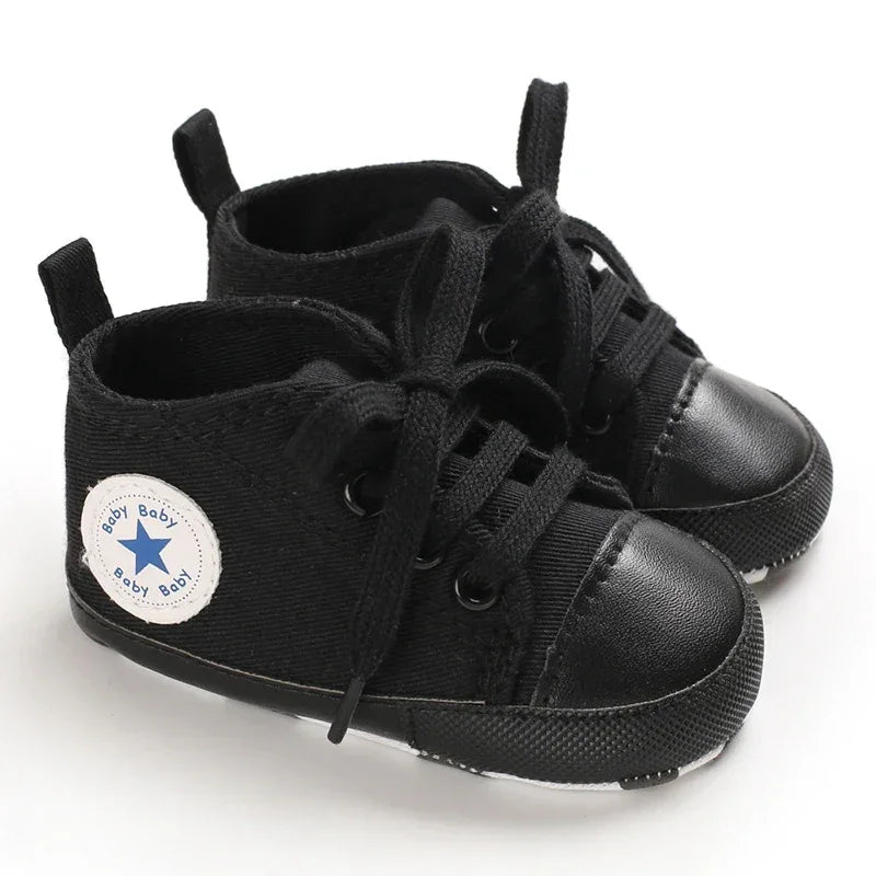 Baby Shoes First Walkers Anti Slip With Star Print - ToylandEU