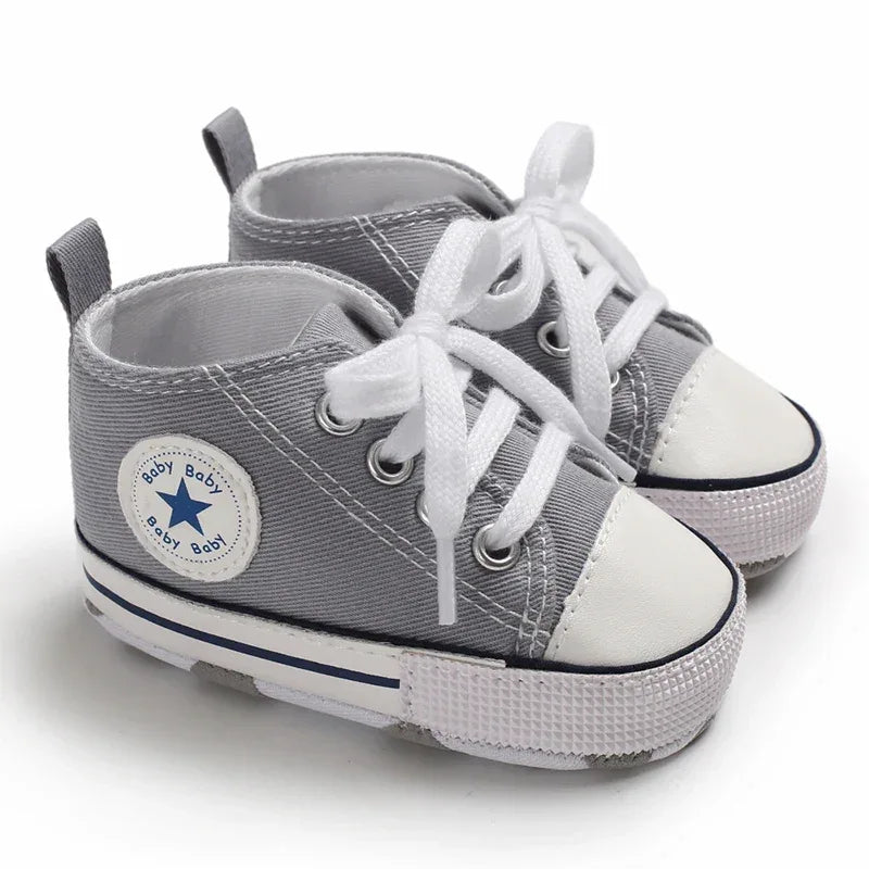 Baby Shoes First Walkers Anti Slip With Star Print - ToylandEU